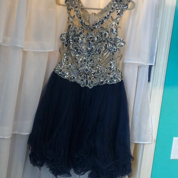 Beautiful Navy Homecoming dress worn once - Picture 3 of 5